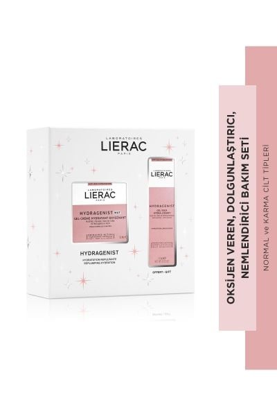 Lierac Hydragenist Moisturizing Oksijen Veren Krem Jel 50ml + Hydragenist Pürüzsüzleştirici Göz Kremi 15ml
