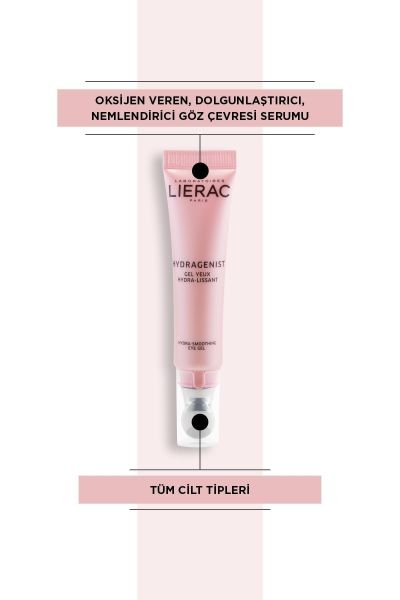 Lierac Hydragenist Moisturizing Oksijen Veren Krem Jel 50ml + Hydragenist Pürüzsüzleştirici Göz Kremi 15ml