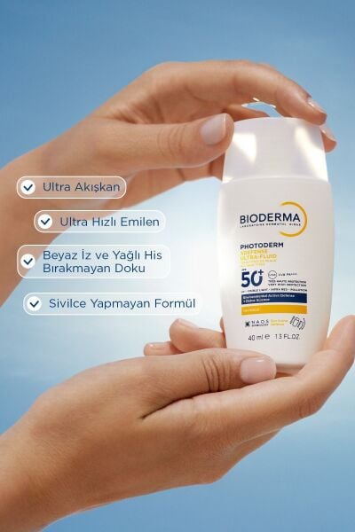 Photoderm XDefense Spf50+ Tüm Cilt Tipleri Antioksidan Etkili Akışkan Güneş Kremi Renksiz 40 ml
