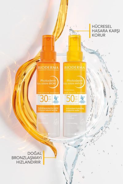 Photoderm Bronz Sun Protective Water SPF30 Bronzlaştırıcı Güneş Koruyucu Yüz, Vücut, Saç 200 ml
