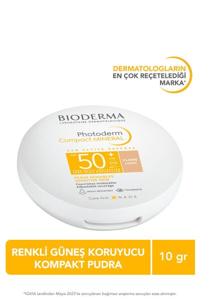 Photoderm Mineral Compact Light Spf50 Kapatıcı Etkili Güneş Koruyucu Kompakt Pudra 10 gr
