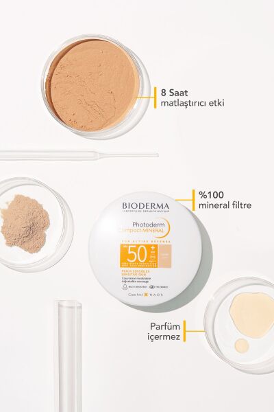 Photoderm Mineral Compact Light Spf50 Kapatıcı Etkili Güneş Koruyucu Kompakt Pudra 10 gr