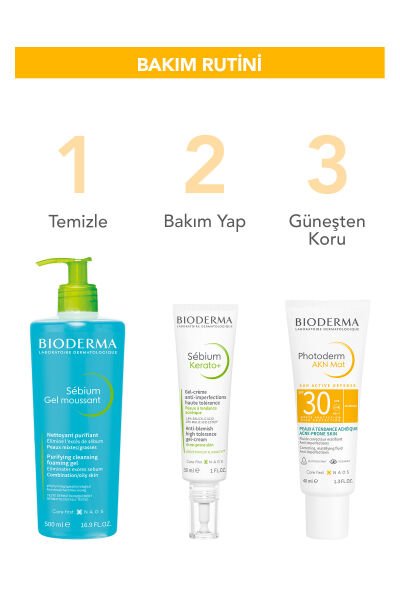 Photoderm Akn Mat Karma Ve Yağlı Ciltler Için Matlaştırıcı Etkili Spf30 Güneş Koruyucu 40ml