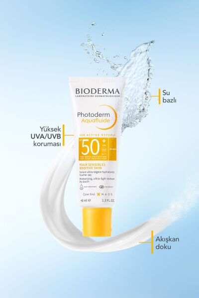 Photoderm Aquafluid SPF50+ Tüm Ciltler için Yüksek Korumalı Yüz Güneş Kremi 40 ml