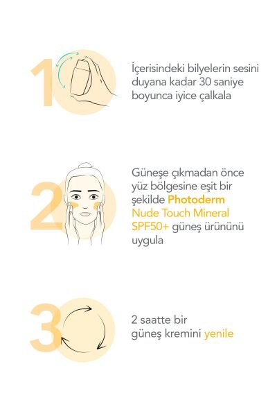 Photoderm Nude Touch SPF50+ Very Light Karma Yağlı Ciltler Kapatıcı Etkili Renkli Güneş Kremi 40 ml