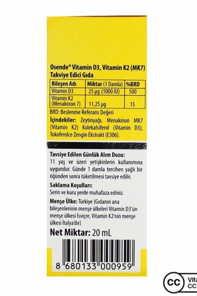 D3k2 Damla 20 ml