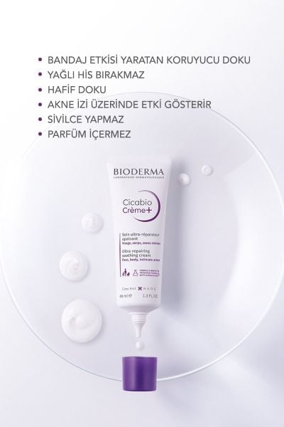 Cicabio Cream+ Cilt Bariyeri Onarıcı Nemlendirici Yatıştırıcı Tüm Ciltler için Yüz Vücut Krem 100ml