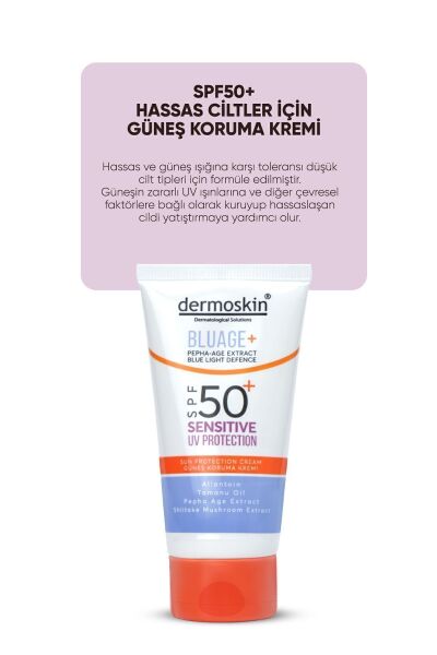 Hassas Ciltler Için Güneş Kremi Spf50 Mavi Işık Korumalı