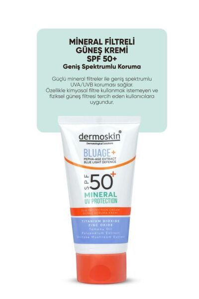 Mineral Filtreli Güneş Kremi Spf50 Mavi Işık Korumalı