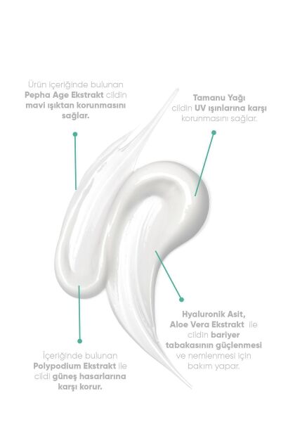 Mineral Filtreli Güneş Kremi Spf50 Mavi Işık Korumalı