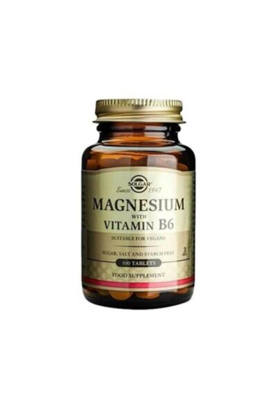 Solgar Magnesium With Vitamin B6 100 Tablet