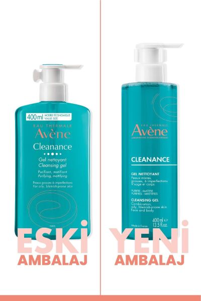 Cleanance Yağlı Ve Akneye Eğilimli Ciltler İçin Matlaştırıcı Temizleme Jeli 400 ml