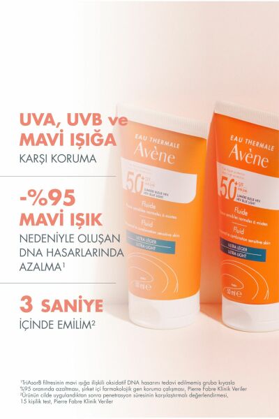 Fluid SPF 50+ Normal Veya Karma Ciltler için Yüksek Korumalı Güneş Kremi 50 ml