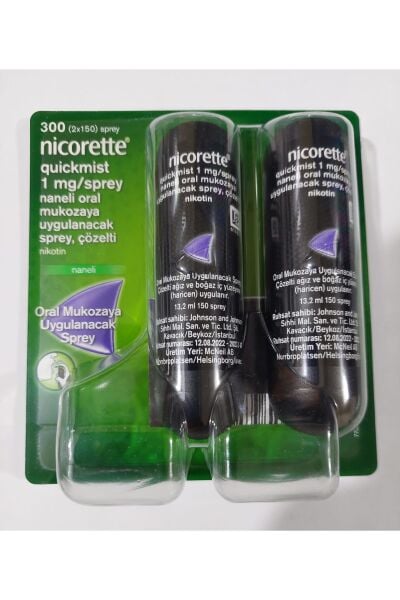 Nicorette sprey Naneli Nikotin  1 Mg 150x2 300 Sıkımlık