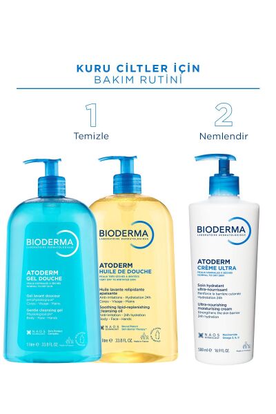Atoderm Cream Ultra Normal ve Kuru Ciltler için Nemlendirici Yüz, Vücut Bakım Kremi 500 ml