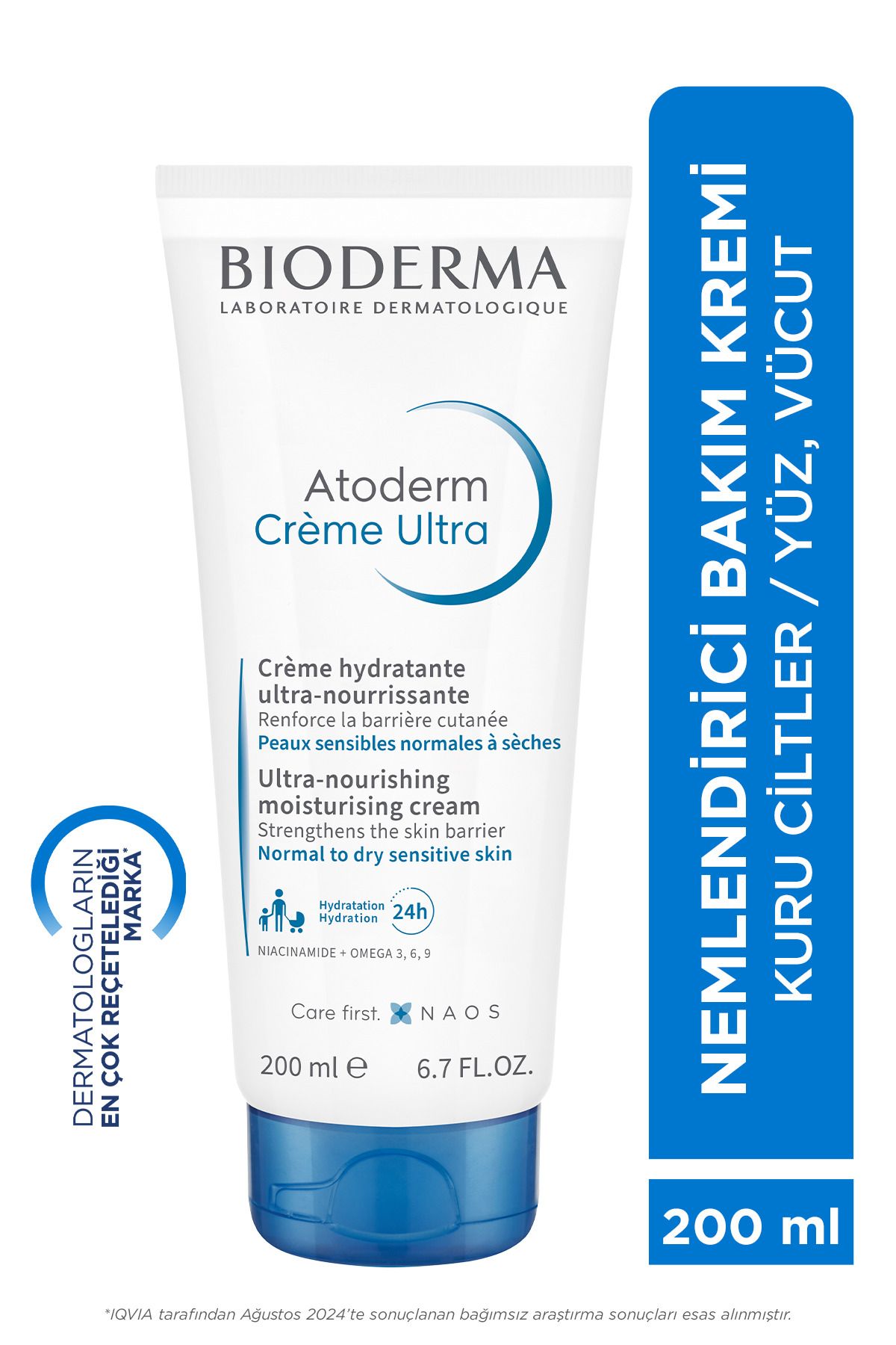 Atoderm Cream Ultra Normal ve Kuru Ciltler için Nemlendirici Yüz ve Vücut Bakım Kremi 200 ml