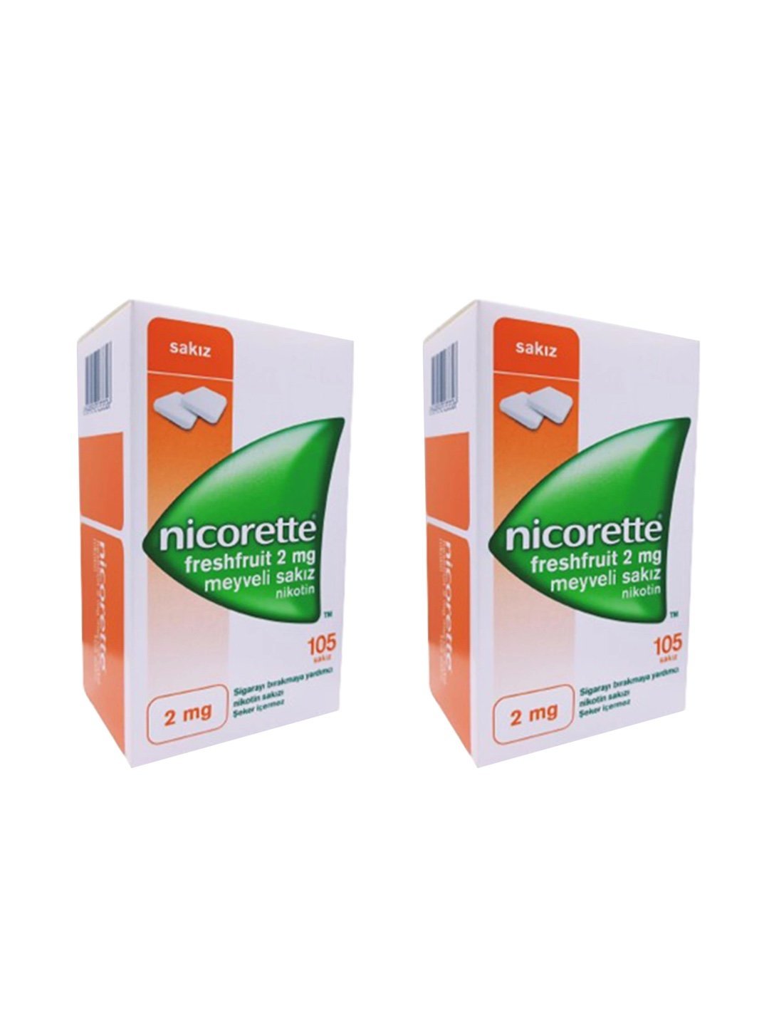 Nicorette meyve 105 2 kutu
