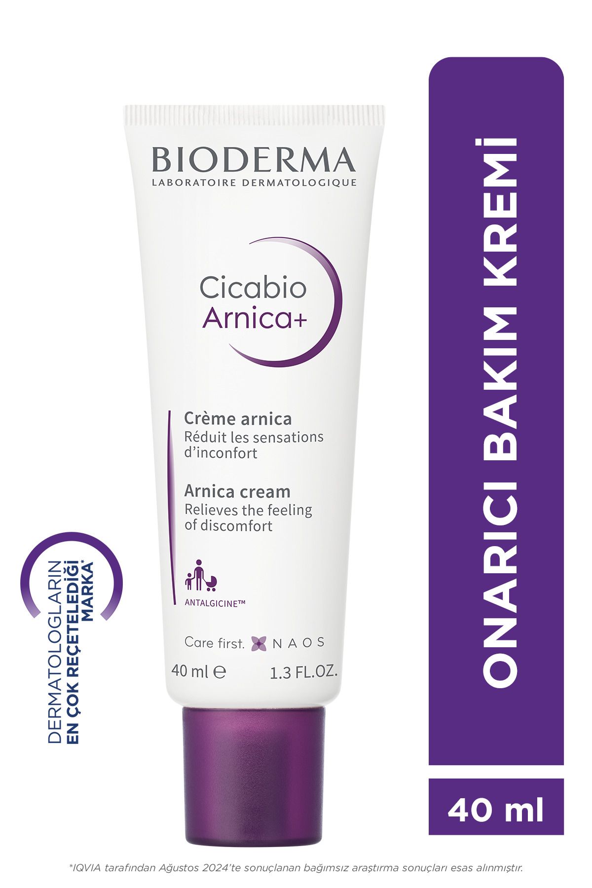 Cicabio Arnica+ Hasar Görmüş Ciltler Bariyer Onarıcı Yüz, Vücut Bakım Kremi, Yetişkin, Çocuk 40 ml
