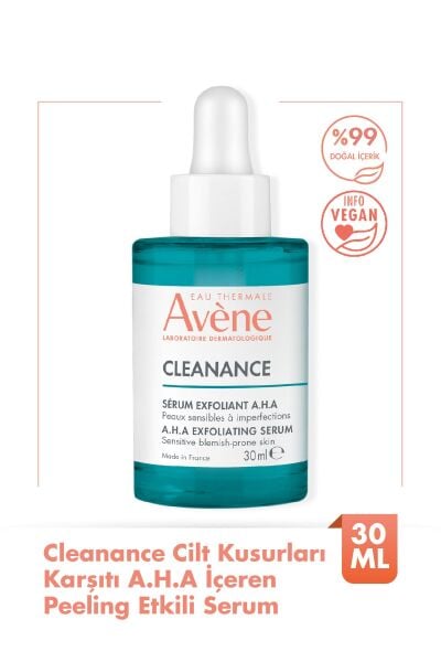 Cleanance Cilt Kusurları Karşıtı A.H.A İçeren Peeling Etkili Serum 30 ml