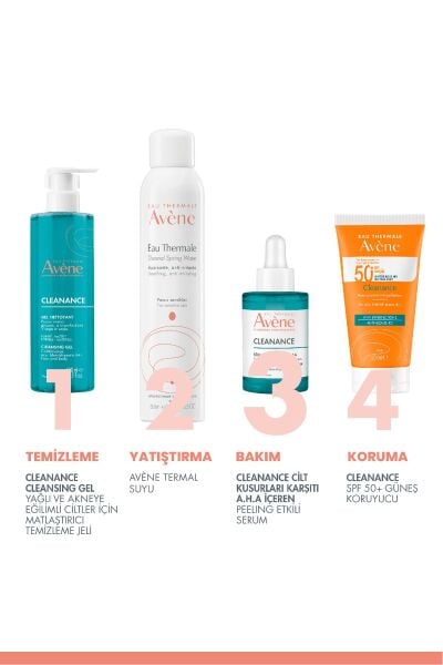 Cleanance Cilt Kusurları Karşıtı A.H.A İçeren Peeling Etkili Serum 30 ml