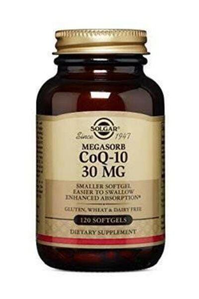 SOLGAR Coq-10 (Koenzim Q-10) 100 Mg. 30 Kapsül