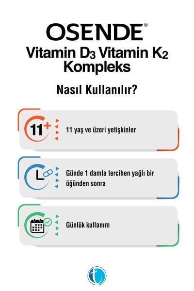 D3K2 Kompleks Damla 20 ml Vitamin D Vitamin K2 MK-7 MK-4