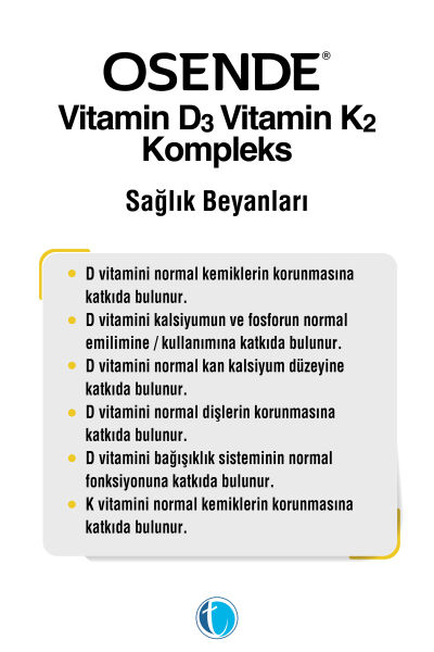 D3K2 Kompleks Damla 20 ml Vitamin D Vitamin K2 MK-7 MK-4
