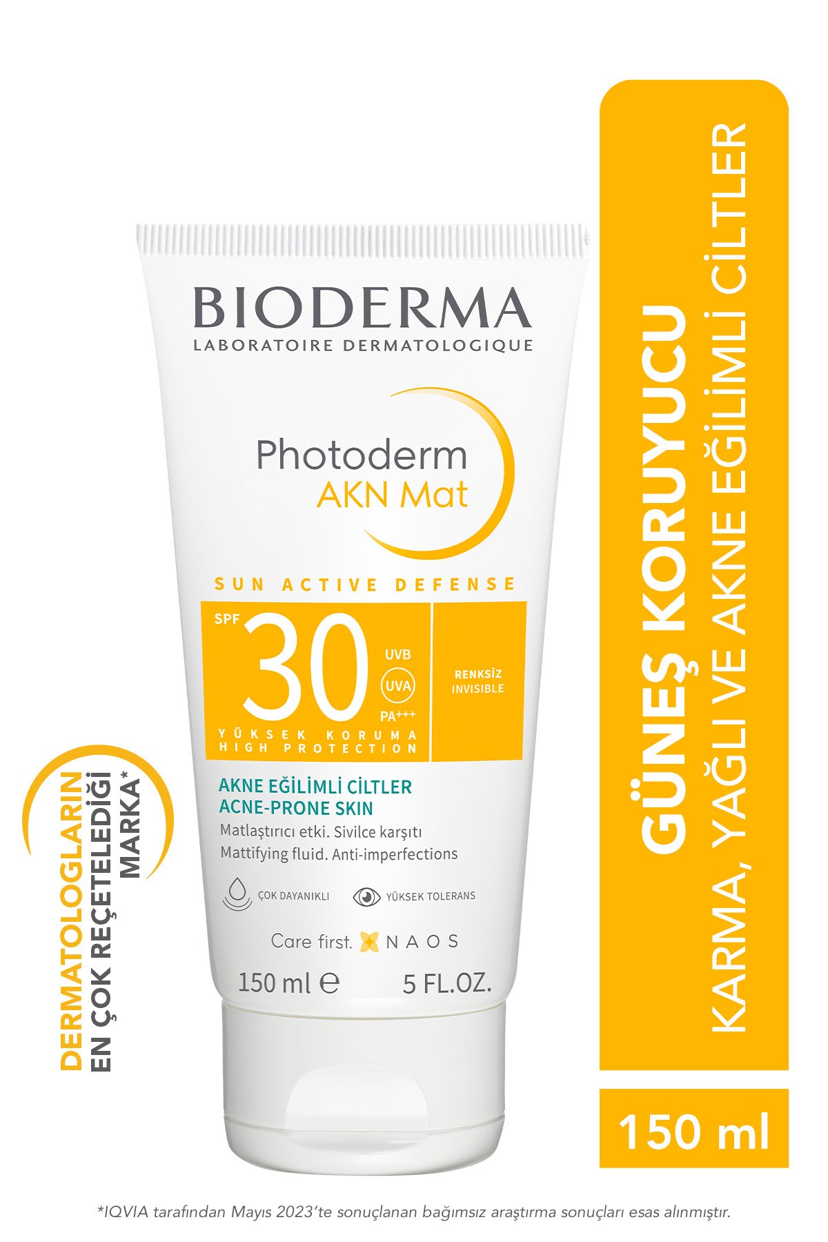 Photoderm Akn Mat Karma Ve Yağlı Ciltler Için Matlaştırıcı Etkili Spf30 Güneş Kremi 150 ml