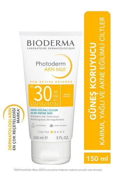 Photoderm Akn Mat Karma Ve Yağlı Ciltler Için Matlaştırıcı Etkili Spf30 Güneş Kremi 150 ml
