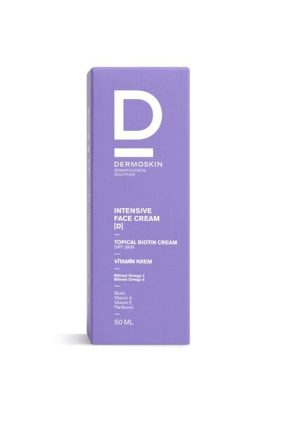 Intensive Face Topicalbiotin Cream(D) | Kuru Ciltler İçin Nemlendirici Yoğun Bakım Kremi | 50 ml