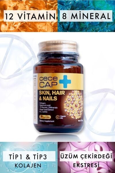 Cece Cap Skın Haır Naıls (Deri Saç Ve Tırnak) 30 Kapsül